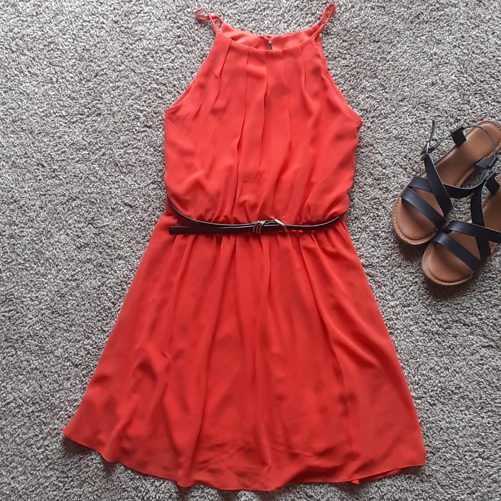 Short Orange Dress 🌺